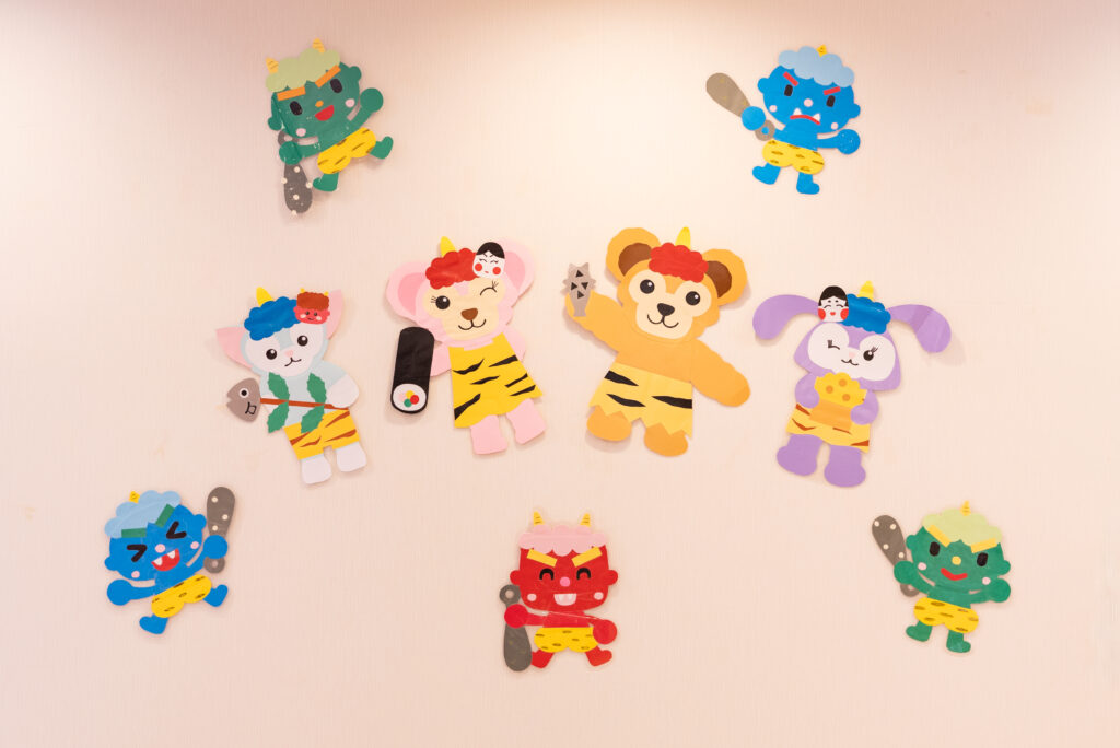 ☆誕生日会と豆まきごっこのようす☆