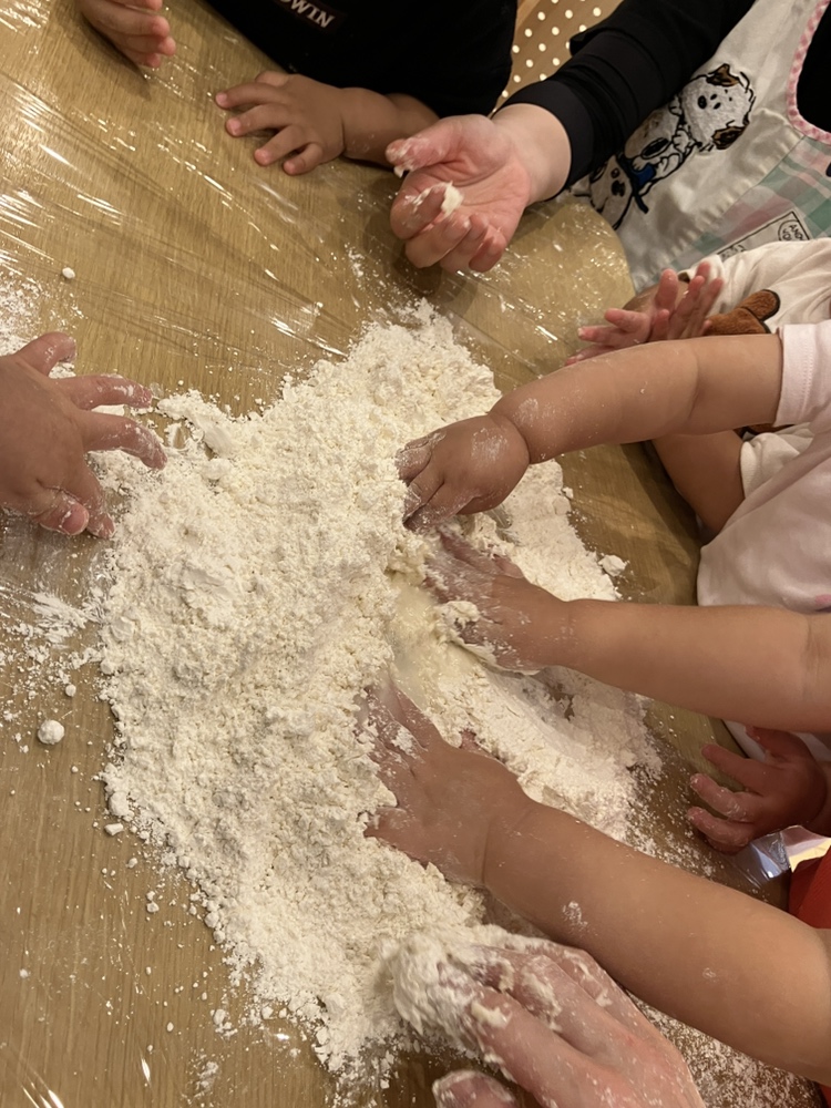 食育☆うどん作り①