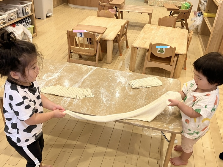 食育☆うどん作り②